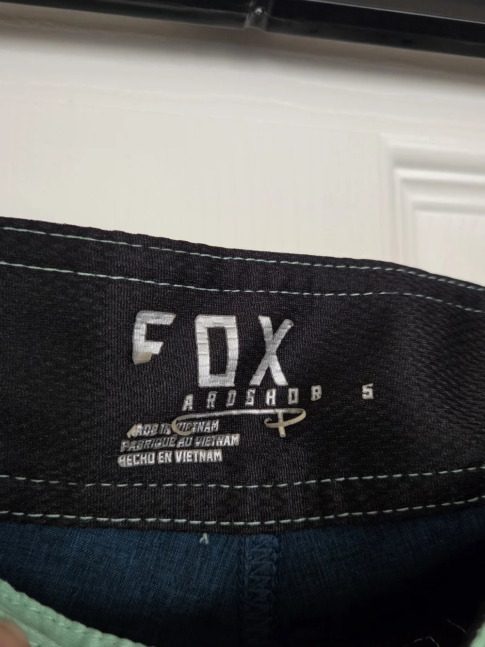 Fox Men's Teal Board Shorts with Mint Waistband